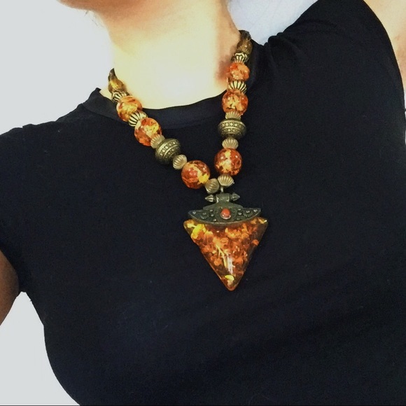 SOLD β¨ Vintage Egyptian/ME Necklace - Picture 2 of 3